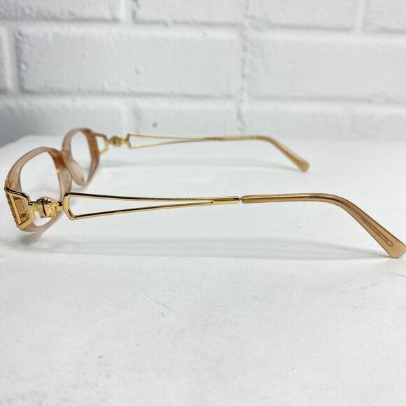 Versace Mod Eyeglasses Sunglasses Frames Gold Rectangular 51[]15‎ H1974 main image 6